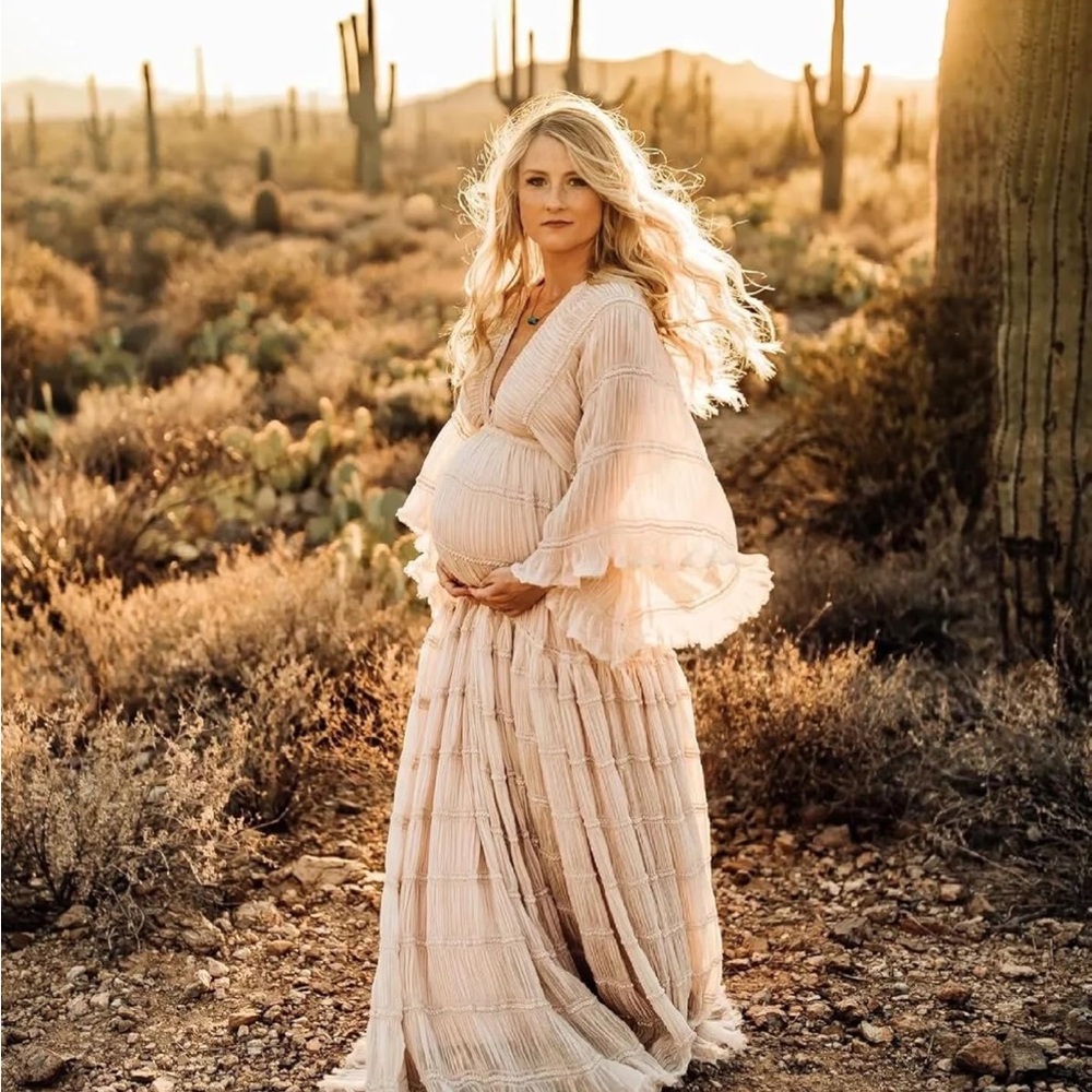 Boho Maternity Dresses for Photoshoot Tulle